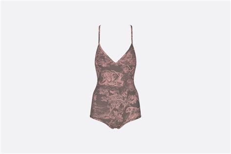 maillot de bain dior femme rose|Maillot de bain une pièce Dioriviera Tissu technique à motif Toile .